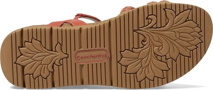 Comfortiva Silvia Women's Sandals Tomato : 9.5 M (B), Leather/Rubber - Image 3