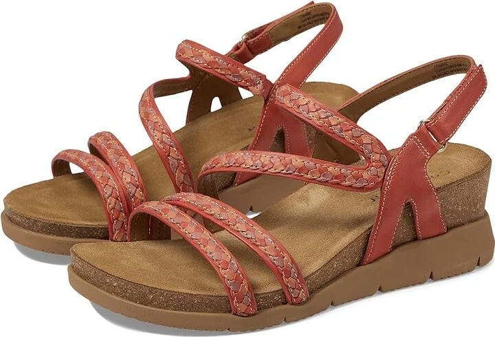 Comfortiva Silvia Women's Sandals Tomato : 9.5 M (B), Leather/Rubber