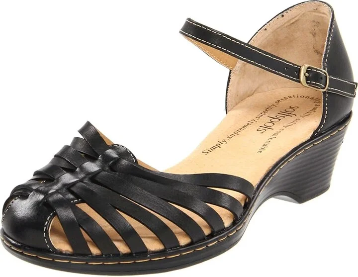 Comfortiva Tatianna - Soft Spots Women's Slip on Shoes Black : 5 M (B), Leather - Image 2