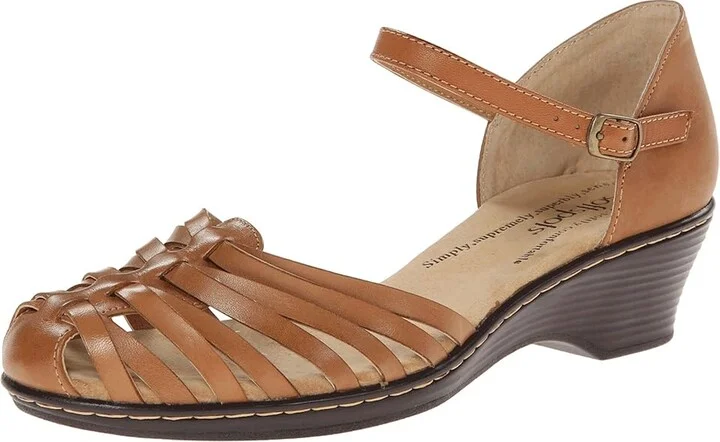 Comfortiva Tatianna - Soft Spots Women's Slip on Shoes Lt. Tan : 5 M (B), Leather - Image 2