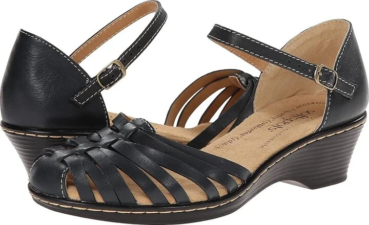 Comfortiva Tatianna - Soft Spots Women's Slip on Shoes Navy : 5 M (B), Leather