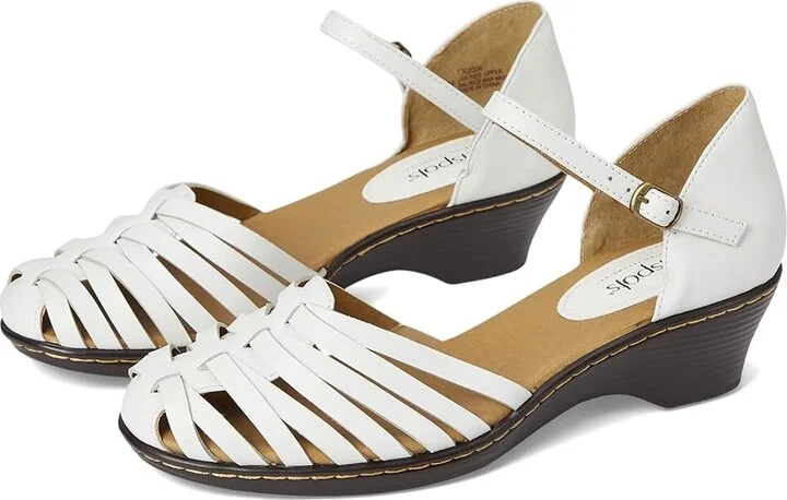 Comfortiva Tatianna - Soft Spots Women's Slip on Shoes White : 5 M (B), Leather