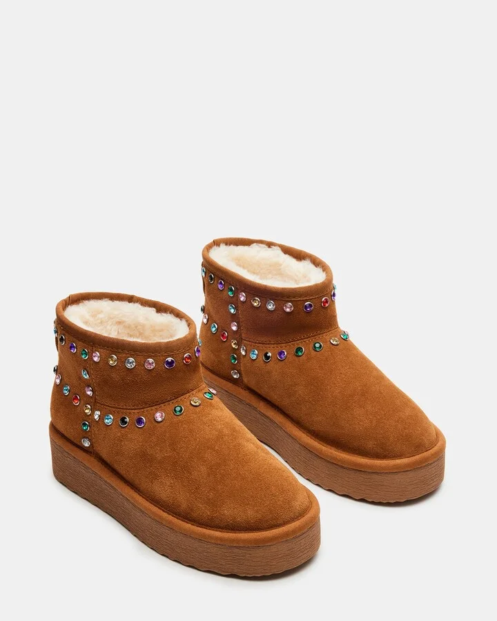 Comfy Chestnut Suede Rhinestones - Image 3