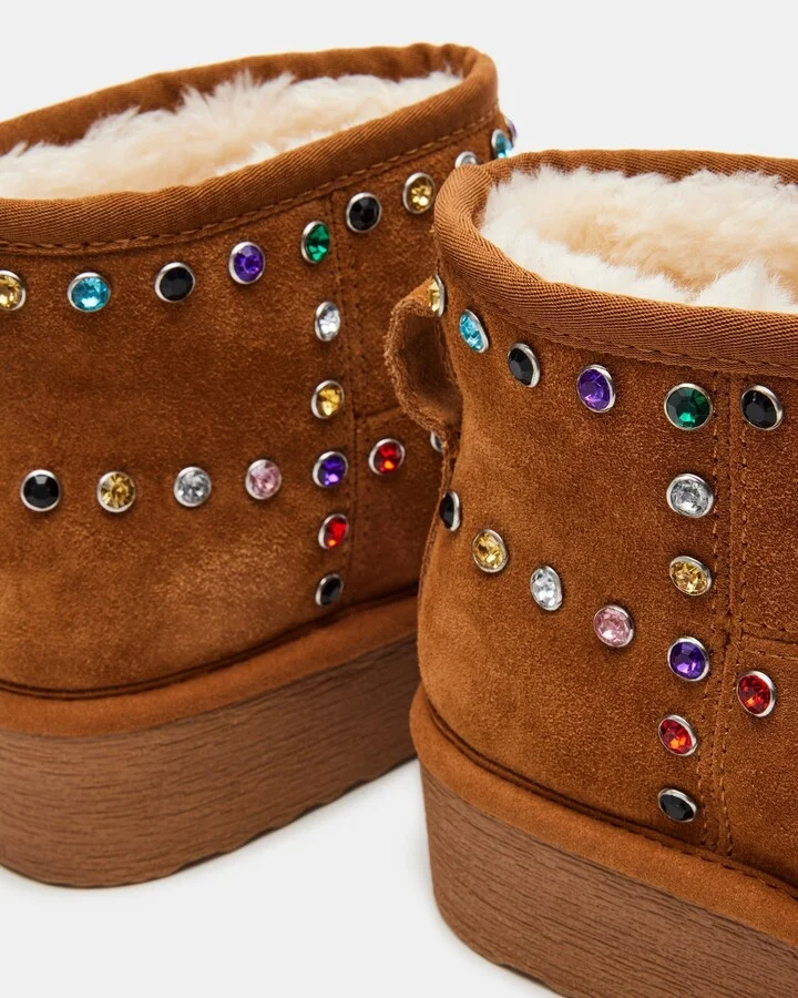Comfy Chestnut Suede Rhinestones - Image 4