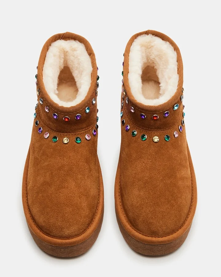 Comfy Chestnut Suede Rhinestones - Image 5