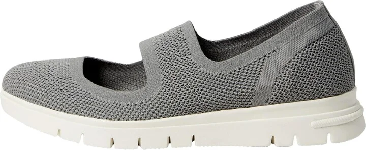 Comfy Knit Fabtic Flat Grey / White NWS24-503 Women's