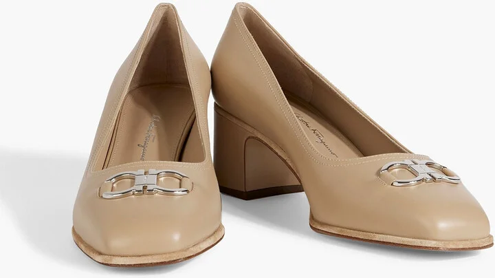 Comiso 55 embellished leather pumps - Image 2