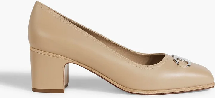 Comiso 55 embellished leather pumps