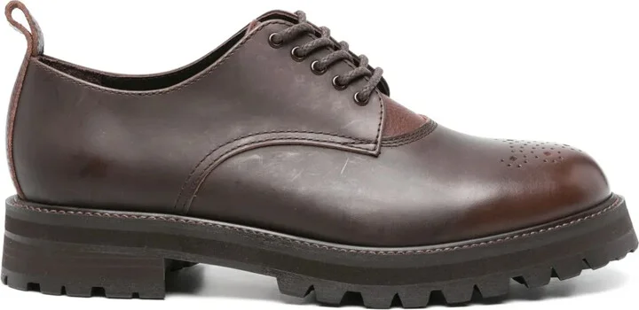 Commando Blucher leather derby shoes