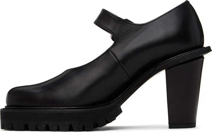Comme des Garçons Black Mary Jane Kids Love Gaite Edition Heels - Image 3