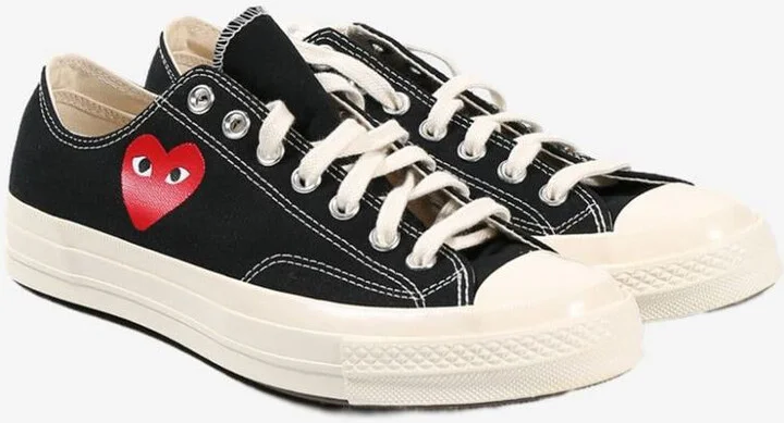 Comme Des Garçons Chuck Taylor Red Heart Sneakers - Image 3
