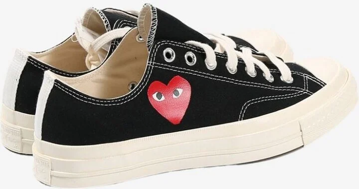 Comme Des Garçons Chuck Taylor Red Heart Sneakers - Image 2