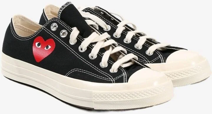 Comme Des Garçons Chuck Taylor Red Heart Sneakers - Image 3