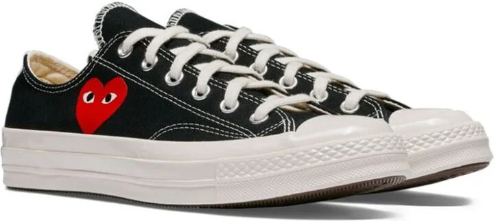 Comme Des Garçons Chuck Taylor Small Red Heart Sneakers - Image 2