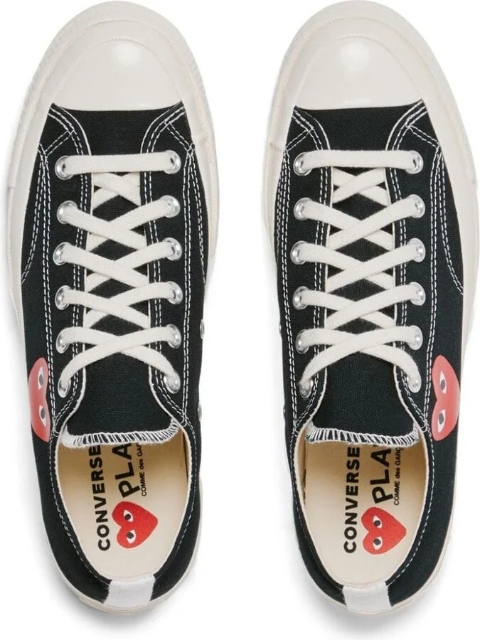Comme Des Garçons Chuck Taylor Small Red Heart Sneakers - Image 3