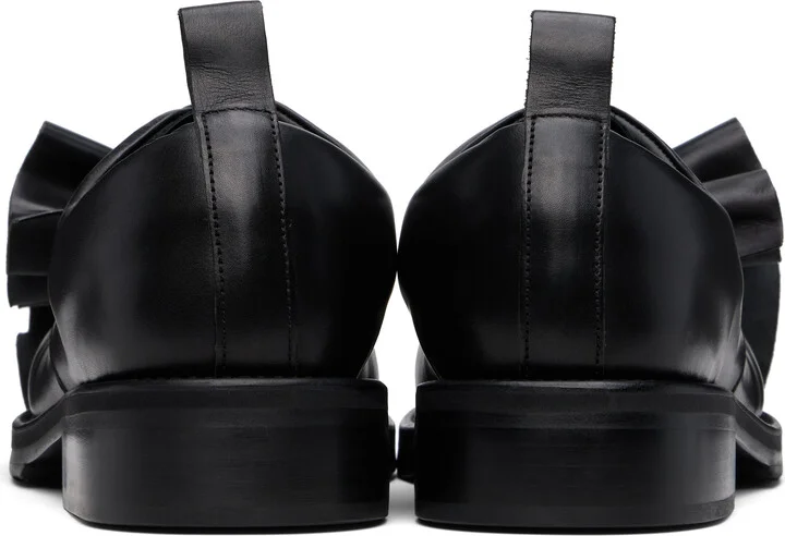Comme des Garçons Homme Plus Black KIDS LOVE GAITE Edition Frilled Derbys - Image 2