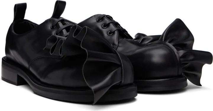 Comme des Garçons Homme Plus Black KIDS LOVE GAITE Edition Frilled Derbys - Image 4