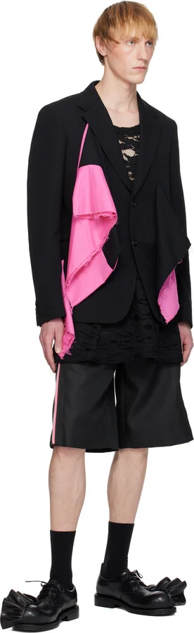 Comme des Garçons Homme Plus Black KIDS LOVE GAITE Edition Frilled Derbys - Image 5