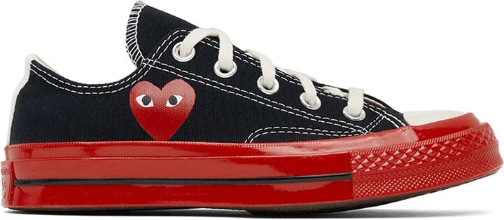 COMME des GARÇONS PLAY Black & Red Converse Edition Chuck 70 Sneakers