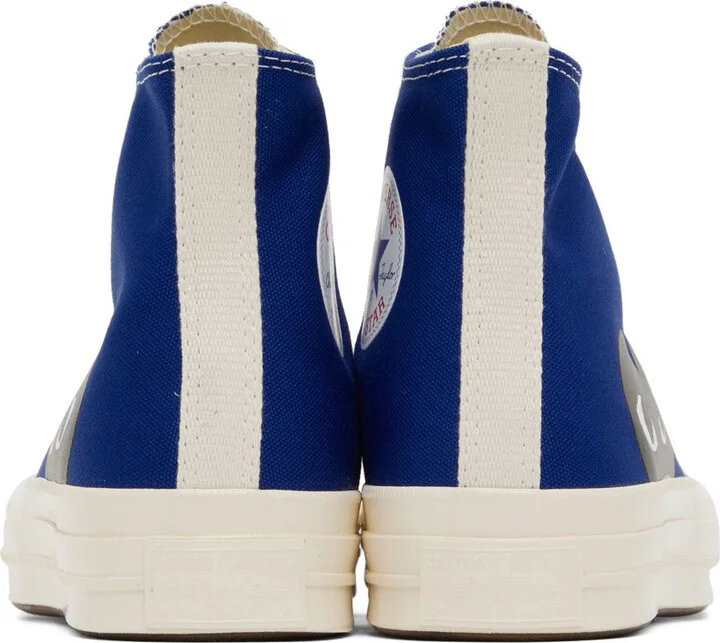 COMME des GARÇONS PLAY Blue Converse Edition Half Heart Chuck 70 Sneakers - Image 2