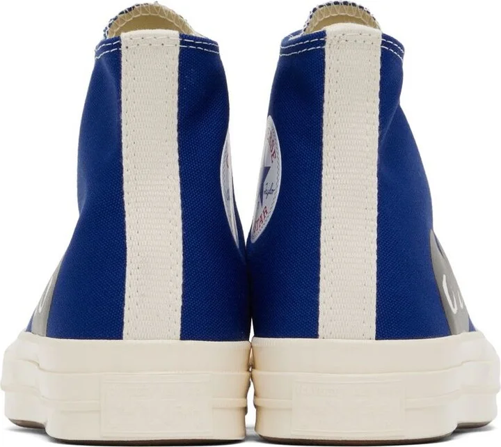 COMME des GARÇONS PLAY Blue Converse Edition Half Heart Chuck 70 Sneakers - Image 2