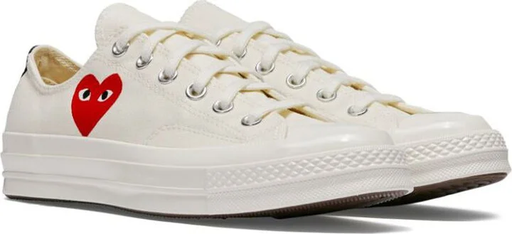 Comme Des Garçons Play Chuck `70 Small Red Heart Sneakers - Image 2