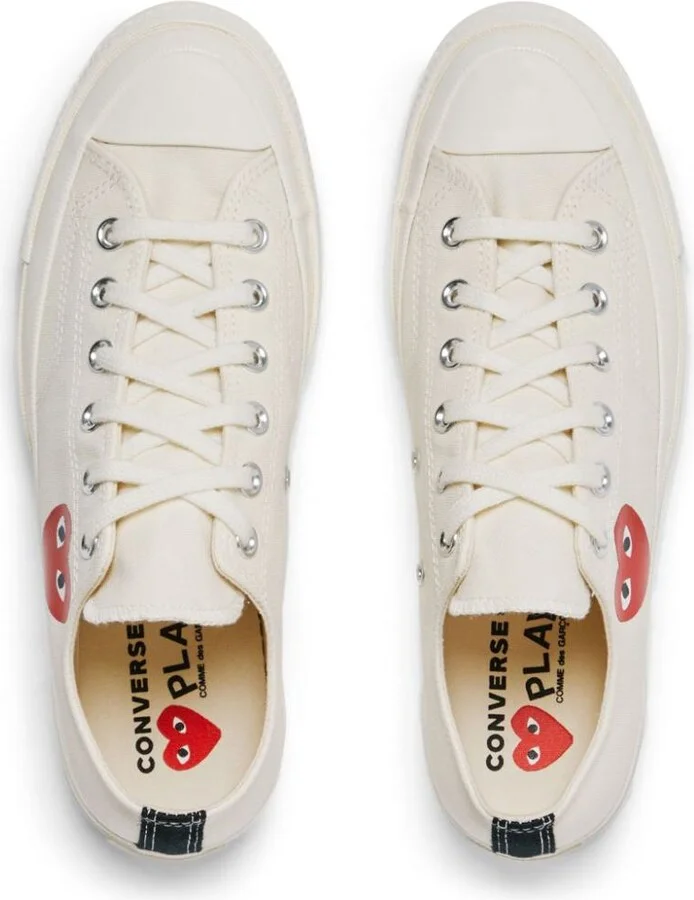 Comme Des Garçons Play Chuck `70 Small Red Heart Sneakers - Image 3