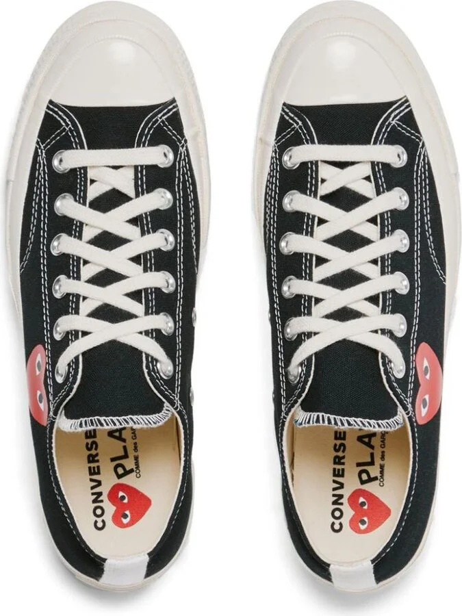 Comme Des Garçons Play Chuck `70 Small Red Heart Sneakers - Image 3