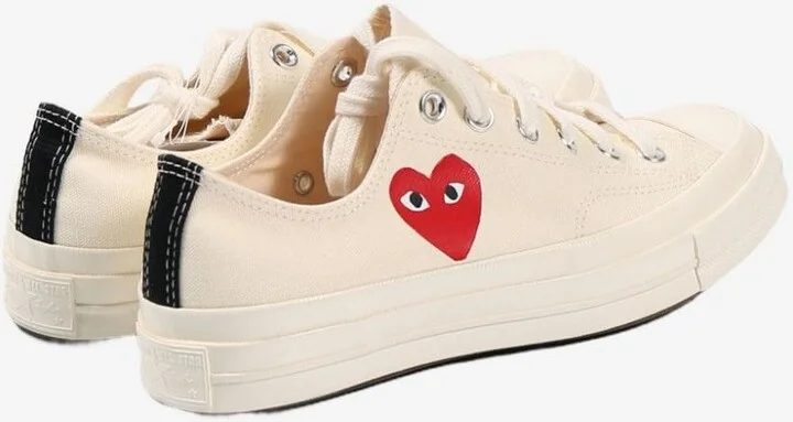 COMME DES GARÇONS PLAY Chuck Taylor Small Red Heart Sneakers - Image 3