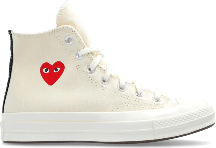 Comme Des Garçons Play Comme Des Garçons Play X Converse, , - Cream