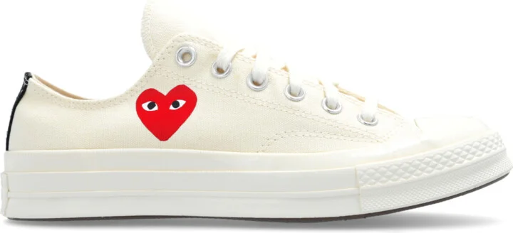 Comme Des Garçons Play Comme Des Garçons Play X Converse, , - Cream