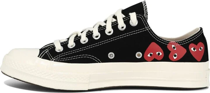 Comme Des Garçons Play Converse "Chuck Taylor'70" Low Tops - Image 3