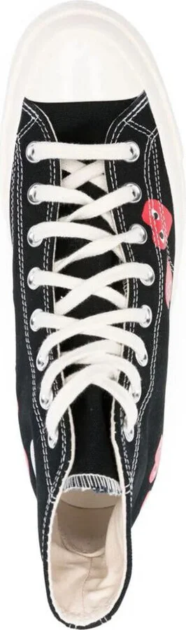 Comme Des Garçons Play Converse Multi Heart High Top Sneakers Shoes - Image 4