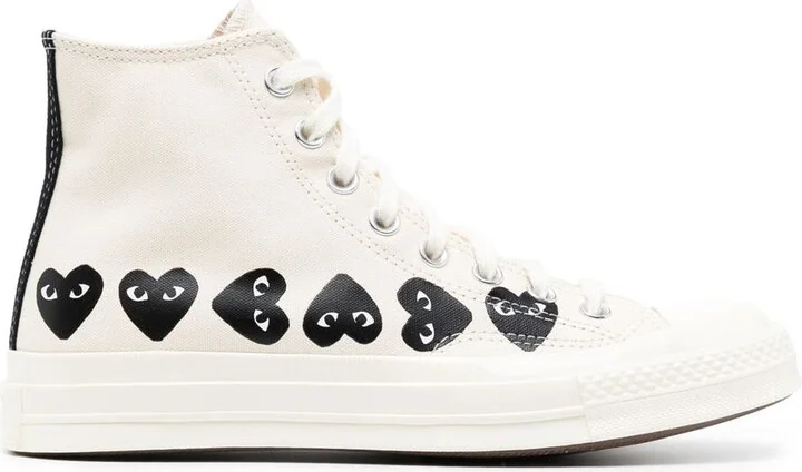 Comme Des Garçons Play Multi Heart Ct70 Hi Top Shoes