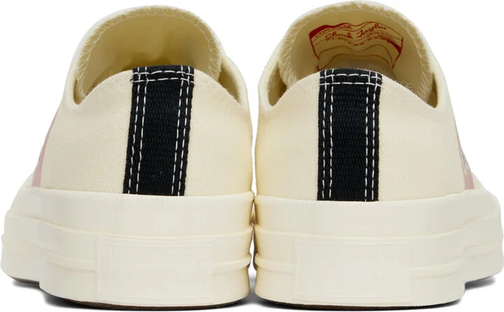 COMME des GARÇONS PLAY Off-White Converse Edition Chuck 70 Low Top Sneakers - Image 2