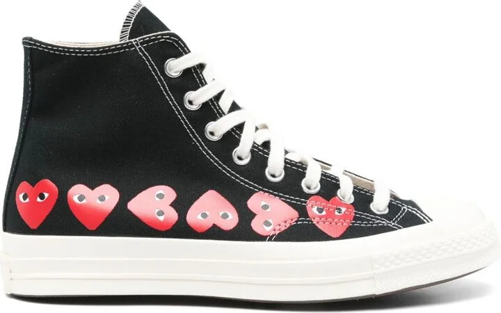 Comme Des Garçons Play Sneakers With Hearts