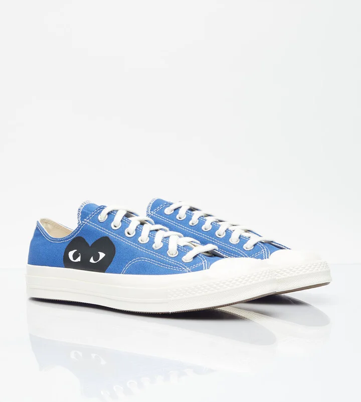 Comme des Garçons PLAY x Converse Big Heart Chuck 70 Sneakers - Sneakers Blue Us - 03 - Image 3