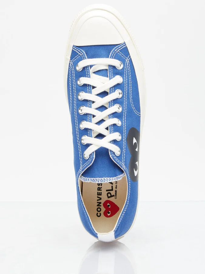 Comme des Garçons PLAY x Converse Big Heart Chuck 70 Sneakers - Sneakers Blue Us - 03 - Image 7