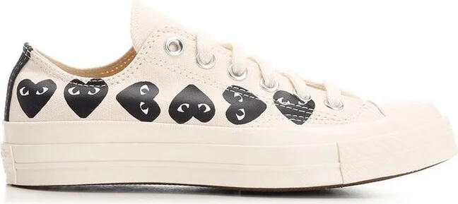 Comme des Garçons Play X Converse Chuck 70 Heart Printed Lace-Up Sneakers
