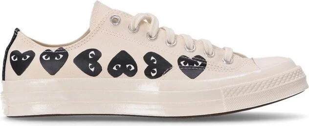 Comme des Garçons Play X Converse Chuck 70 Heart Printed Lace-Up Sneakers