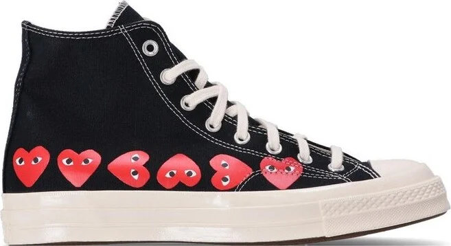 Comme des Garçons Play X Converse Chuck High Top Sneakers
