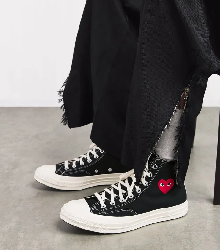 Comme Des Garçons Play x Converse Heart Chuck Taylor All Star '70 High-Top Sneakers - Image 2