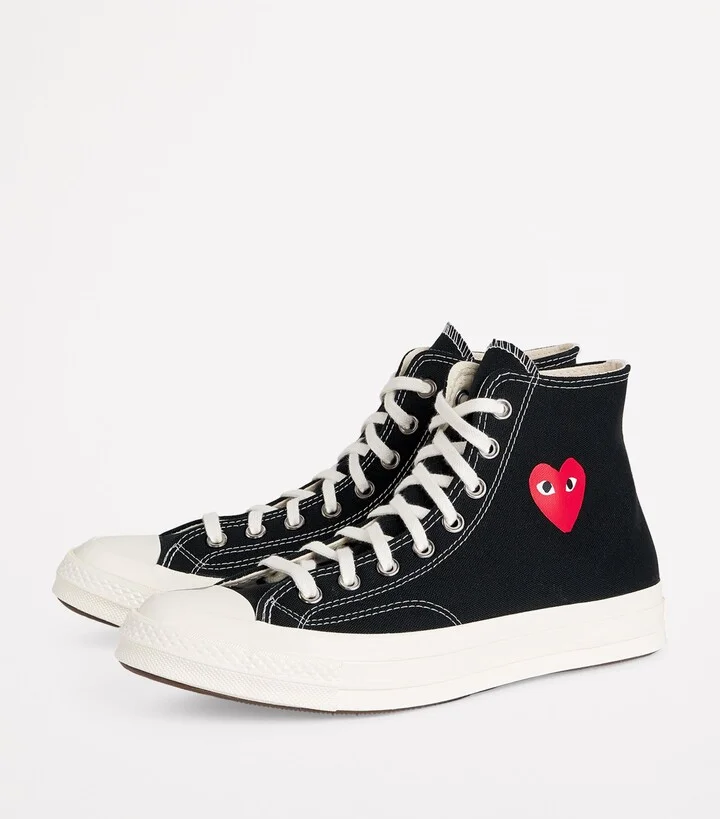 Comme Des Garçons Play x Converse Heart Chuck Taylor All Star '70 High-Top Sneakers - Image 3