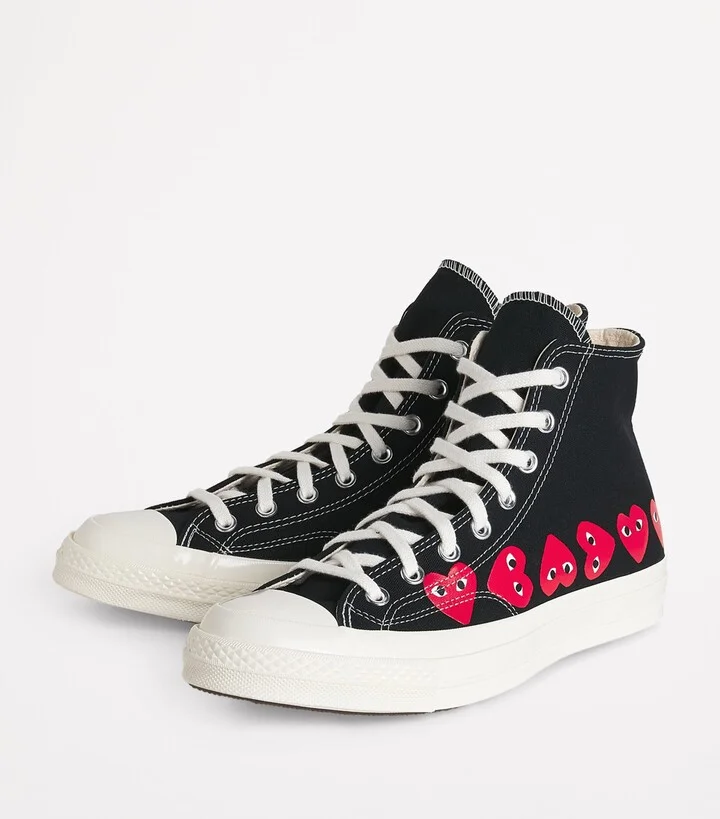 Comme Des Garçons Play x Converse Heart Chuck Taylor All Star '70 High-Top Sneakers - Image 3
