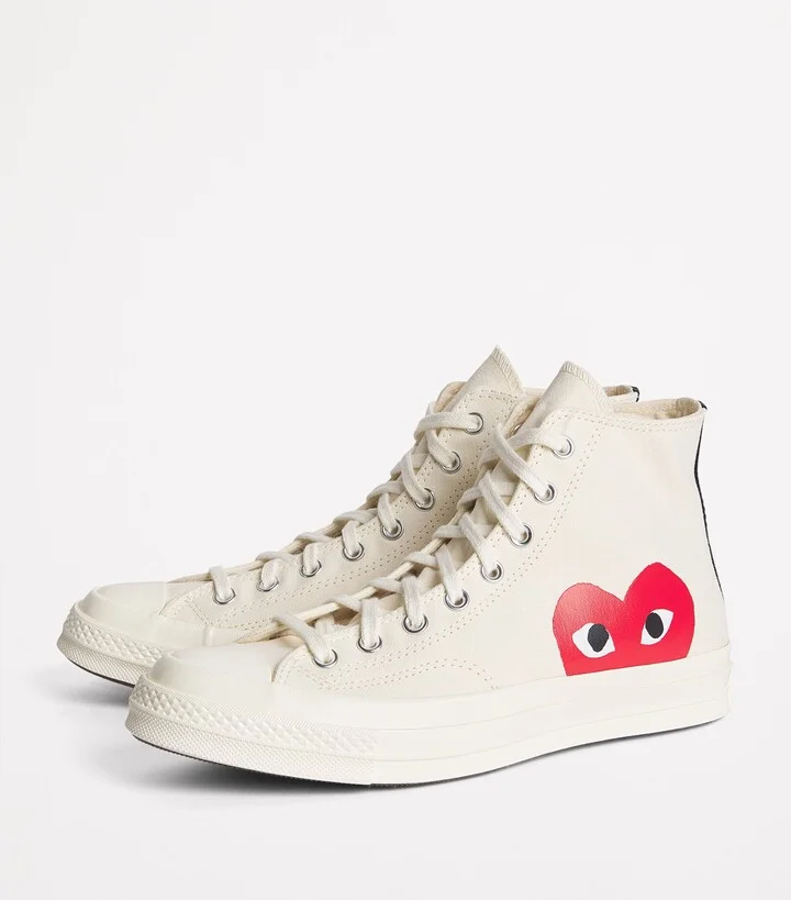 Comme Des Garçons Play x Converse Heart Chuck Taylor All Star '70 High-Top Sneakers - Image 3