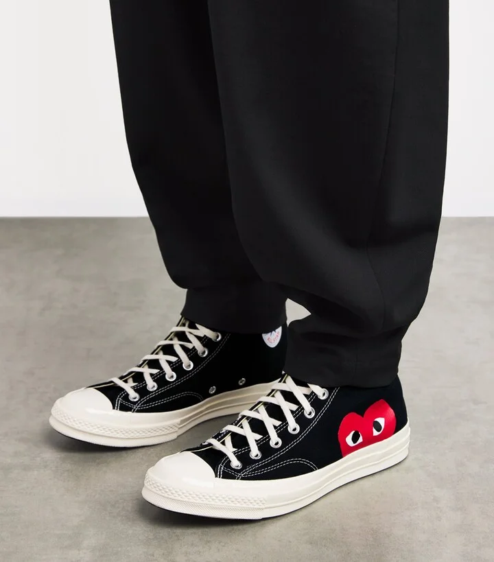 Comme Des Garçons Play x Converse Heart Chuck Taylor All Star '70 High-Top Sneakers - Image 2