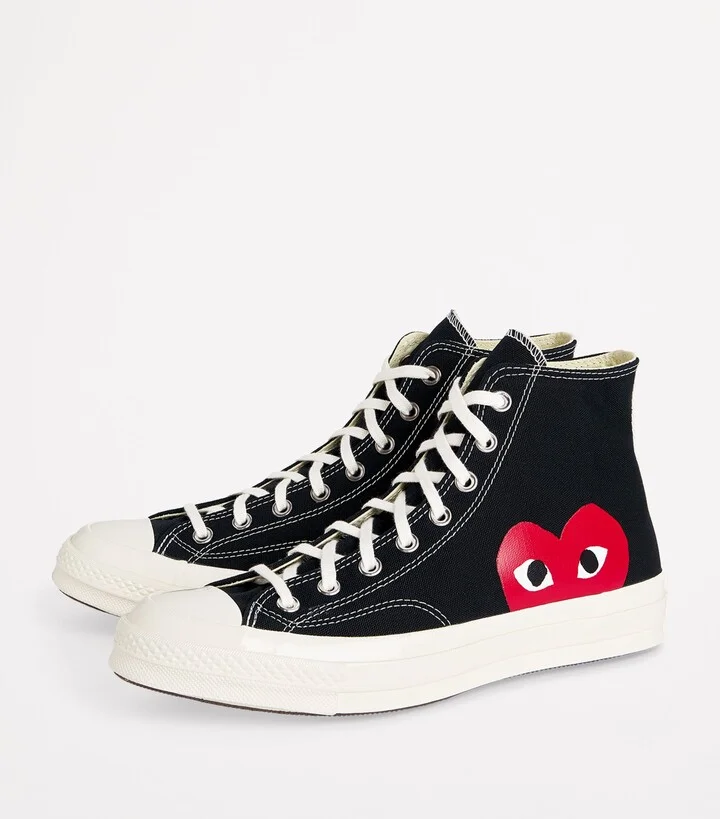 Comme Des Garçons Play x Converse Heart Chuck Taylor All Star '70 High-Top Sneakers - Image 3