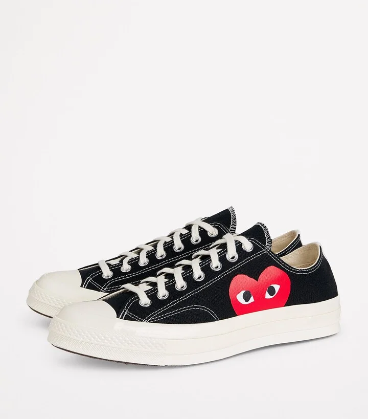 Comme Des Garçons Play x Converse Heart Chuck Taylor All Star '70 Low-Top Sneakers - Image 3