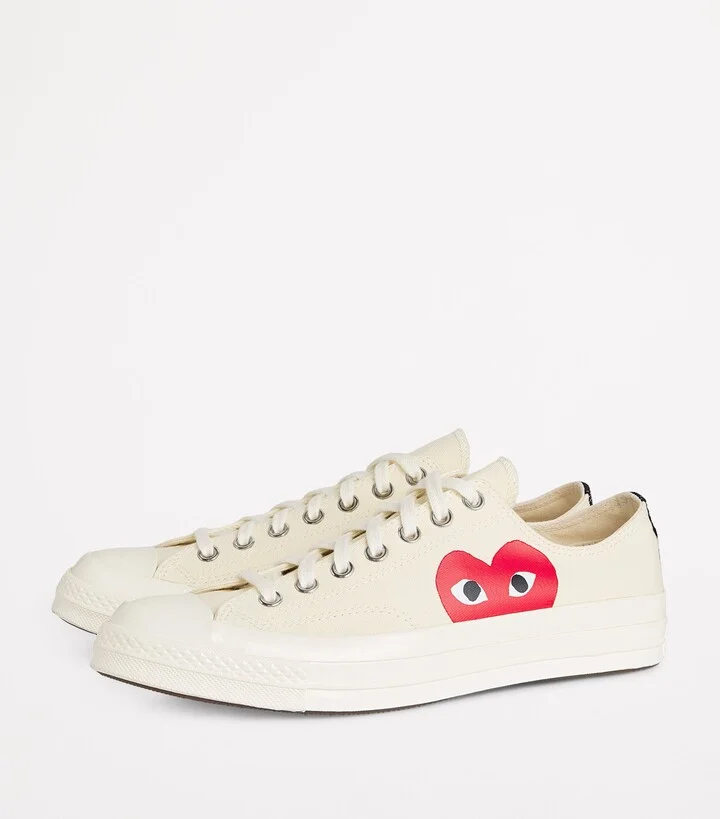 Comme Des Garçons Play x Converse Heart Chuck Taylor All Star '70 Low-Top Sneakers - Image 3