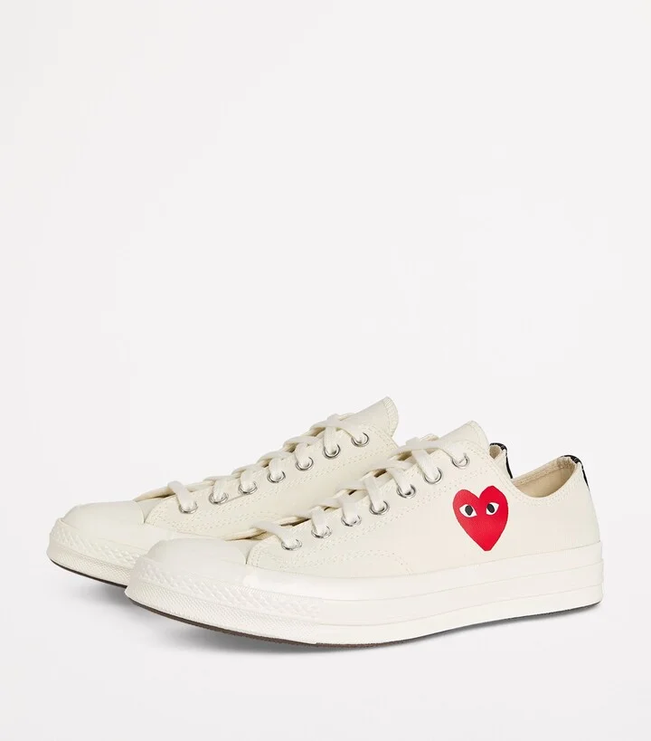 Comme Des Garçons Play x Converse Heart Chuck Taylor All Star '70 Low-Top Sneakers - Image 3